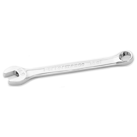 PERFORMANCE TOOL Chrome Combination Wrench, 5/16", with 12 Point Box End, Fully Polished, 4" Long W30210